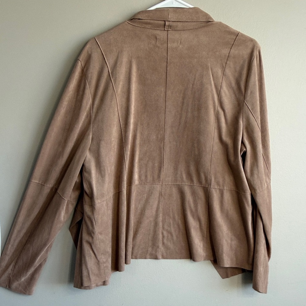 Bagatelle Tan Draped Women's Blazer - Picture 3 of 3
